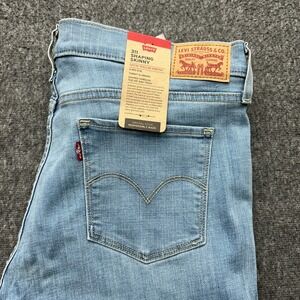 Levi's 311 Shaping Skinny Jeans Womens Size 33x30 16 Short Blue Light Wash